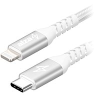 AlzaPower AluCore USB-C to Lightning MFi 3m, ezüst - Adatkábel