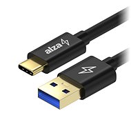 Adatkábel AlzaPower AluCore USB-C 3.2 Gen 1, 2m fekete - Datový kabel