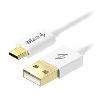 Adatkábel AlzaPower Core Micro USB 0,5m fehér