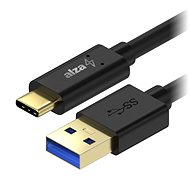 Adatkábel AlzaPower Core USB-C 3.2 Gen 1, 0,5m fekete - Datový kabel