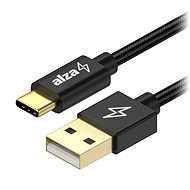 Adatkábel AlzaPower AluCore Charge 2.0 USB-C 1m Black - Datový kabel