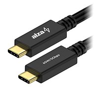 Adatkábel AlzaPower AluCore USB-C to USB-C 3.2 Gen 1, 3A, 60W, 1m, fekete - Datový kabel
