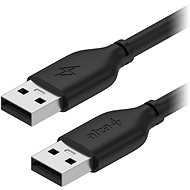 AlzaPower Core USB-A (M) to USB-A (M) 2.0, 0,5 m, fekete - Adatkábel