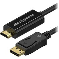 AlzaPower Core DisplayPort (M) - HDMI 4K (M) 2 m fekete - Videokábel