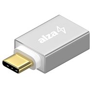 Átalakító AlzaPower OTG USB-C-ről (M) USB-A 3.0-ra (F), ezüst