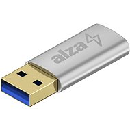 AlzaPower USB-A (M)-ről USB-C 3.2 (F)-re ezüst - Átalakító
