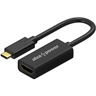 Átalakító AlzaPower USB-C (M) - HDMI 2.0 4K 60Hz (F) 0,1 m matt fekete