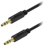 AlzaPower Core Audio 3,5 mm Jack (M) to 3,5 mm Jack (M) 1 m fekete - Audio kábel