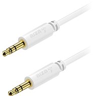 AlzaPower Core Audio 3,5 mm Jack (M) to 3,5 mm Jack (M) 2 m fehér - Audio kábel