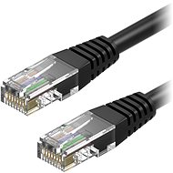 AlzaPower Patch CAT5E UTP 0,25m fekete - Hálózati kábel