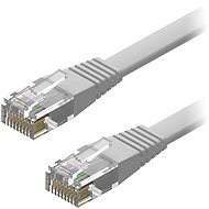 Hálózati kábel AlzaPower Patch CAT6 UTP Flat 2 m szürke - Síťový kabel