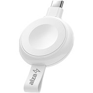 AlzaPower Wireless Watch charger 120 USB-C fehér - Vezeték nélküli töltő
