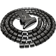 Kábelrendező AlzaPower Cable Tube 2,5 m fekete - Organizér kabelů