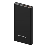 AlzaPower Metal 10000mAh Fast Charge + PD3.0 - fekete - Powerbank