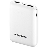 Power bank AlzaPower Onyx 10000mAh USB-C, fehér - Powerbanka
