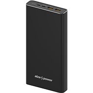 AlzaPower Metal 40000 mAh Fast Charge + PD3.0 (100 W) fekete - Power bank
