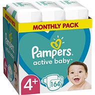 PAMPERS Active Baby 4+ Monthly Pack 164 db - Pelenka