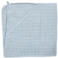 CEBA kapucnis törülköző Terry Waffle Line 100 × 100 cm - Mist Blue Ceba - Gyerek fürdőlepedő