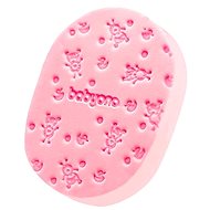 BabyOno Gyengéd gyerek fürdőszivacs, rózsaszín - Mosdókesztyű