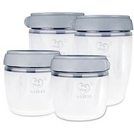 Haakaa anyatej tároló edények (2 × 160 ml és 2 × 250 ml) - Tároló