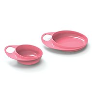 NUVITA tányér és tál, Pastel pink - Gyerektányér