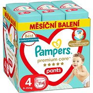 PAMPERS Premium Care 4-es méret (114 darab) - Bugyipelenka