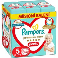 PAMPERS Premium Care 5-ös méret (102 db) - Bugyipelenka