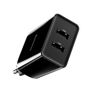 Hálózati adapter Baseus Speed Mini QC Dual USB Quick Charger 10,5W fekete - Nabíječka do sítě
