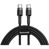 Adatkábel Baseus 60W Flash Charging USB-C Cable 1 m, szürke/fekete színű - Datový kabel