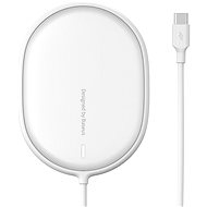 Baseus Light Magnetic Wireless Charger for iPhone 12 / 13 / 14 Series White - Vezeték nélküli töltő