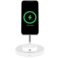 Belkin BOOST CHARGE PRO MagSafe 2 az 1-ben vezeték nélküli iPhone/AirPods töltő, fehér - MagSafe vezeték nélküli töltő