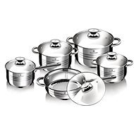 Edénykészlet Blaumann Rozsdamentes acél edénykészlet 10 db Jumbo Gourmet Line BL-1637 - Sada nádobí
