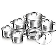 Edénykészlet Blaumann Rozsdamentes acél edénykészlet 12 db Gourmet Line BL-1410 - Sada nádobí