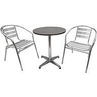 La Proromance Bistro Table 001 + 2 db Bistro Chair 001 Aluminium - Kerti bútor