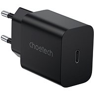 Hálózati adapter Choetech PD20W type-c wall charger black - Nabíječka do sítě
