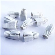 Datacom dugó RJ45 csatlakozóhoz (CAT6A, CAT7) fehér (10db) - Törésgátló