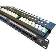 Patch panel DATACOM Patch Panel 19 &quot;UTP 24 port CAT5E LSA 1U BK (3x8p) - Patch panel