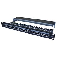 Patch panel Datacom Patch panel 19" STP 24 port CAT6A LSA 1U BK (3x8p) /VL - Patch panel