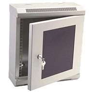 Datacom 10" 6U / 140 mm (üveges) szürke - Szerver szekrény