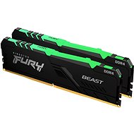 Kingston FURY 16GB KIT DDR4 3200MHz CL16 Beast RGB Kingston FURY 16GB KIT DDR4 3200MHz CL16 Beast RG - RAM memória
