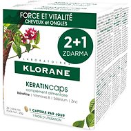 Étrend-kiegészítő KLORANE KeratinCaps - Erő és vitalitás, haj és köröm, étrend-kiegészítő 3 × 30 kapszula - Doplněk stravy