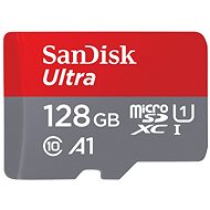 Memóriakártya SanDisk microSDHC 128GB Ultra + SD adapter