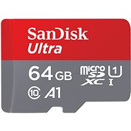 Memóriakártya SanDisk MicroSDXC Ultra 64GB + SD adapter