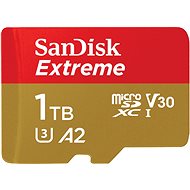 Memóriakártya SanDisk MicroSDXC 1TB Extreme A2 UHS-I (V30) U3 + SD adapter