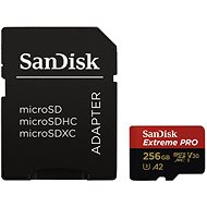 Memóriakártya SanDisk MicroSDXC 256GB Extreme Pro A2 UHS-I (V30) U3 + SD adapter