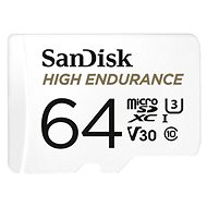 Memóriakártya SanDisk microSDHC High Endurance Video 64 GB U3 V30