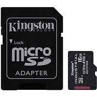 Kingston MicroSDHC 16GB Industrial + SD adapter - Memóriakártya