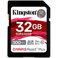 Kingston SDHC 32 GB Canvas React Plus - Memóriakártya