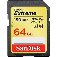 Memóriakártya SanDisk SDXC 64GB Extreme UHS-I (V30) U3