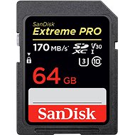 SanDisk SDXC 64GB Extreme Pro UHS-I (V30) U3 - Memóriakártya